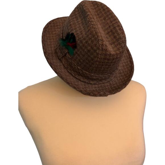 Vintage Stetson Tweed Fedora 100% WoolHat Fitted Size 6 7/8 Excellent condition - Picture 2 of 4